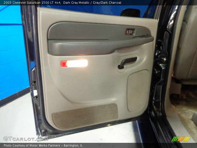 Dark Gray Metallic / Gray/Dark Charcoal 2003 Chevrolet Suburban 1500 LT 4x4