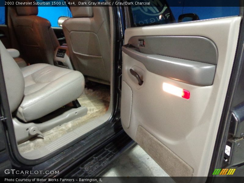 Dark Gray Metallic / Gray/Dark Charcoal 2003 Chevrolet Suburban 1500 LT 4x4