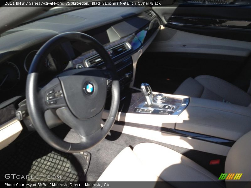 Black Sapphire Metallic / Oyster/Black 2011 BMW 7 Series ActiveHybrid 750Li Sedan