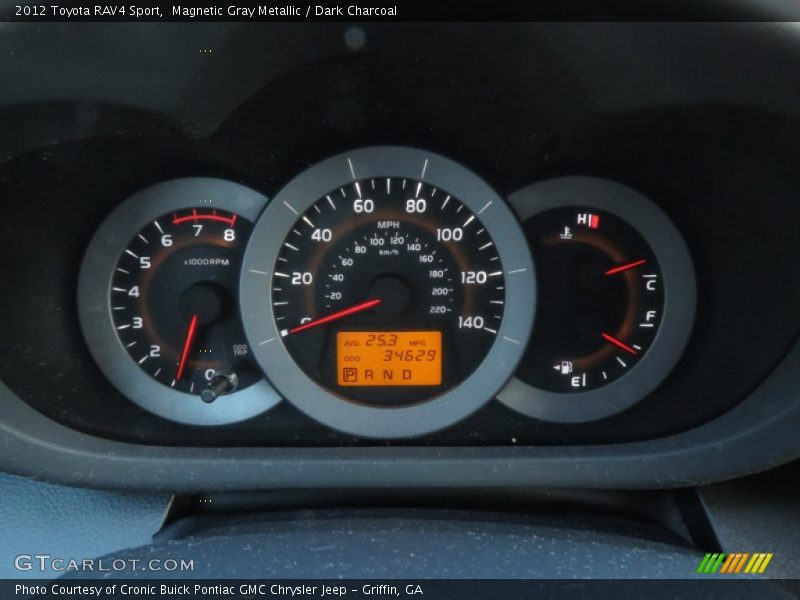 Magnetic Gray Metallic / Dark Charcoal 2012 Toyota RAV4 Sport