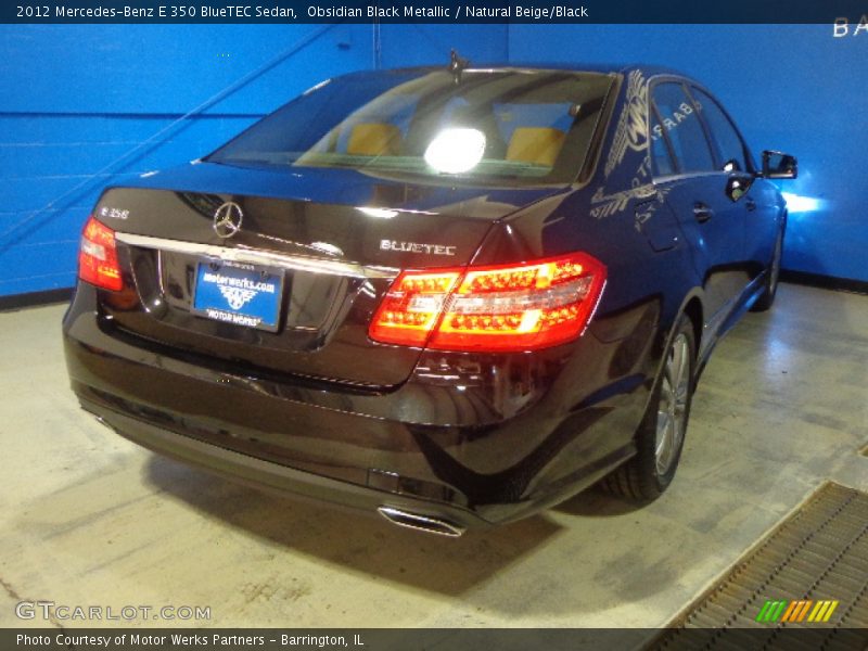 Obsidian Black Metallic / Natural Beige/Black 2012 Mercedes-Benz E 350 BlueTEC Sedan