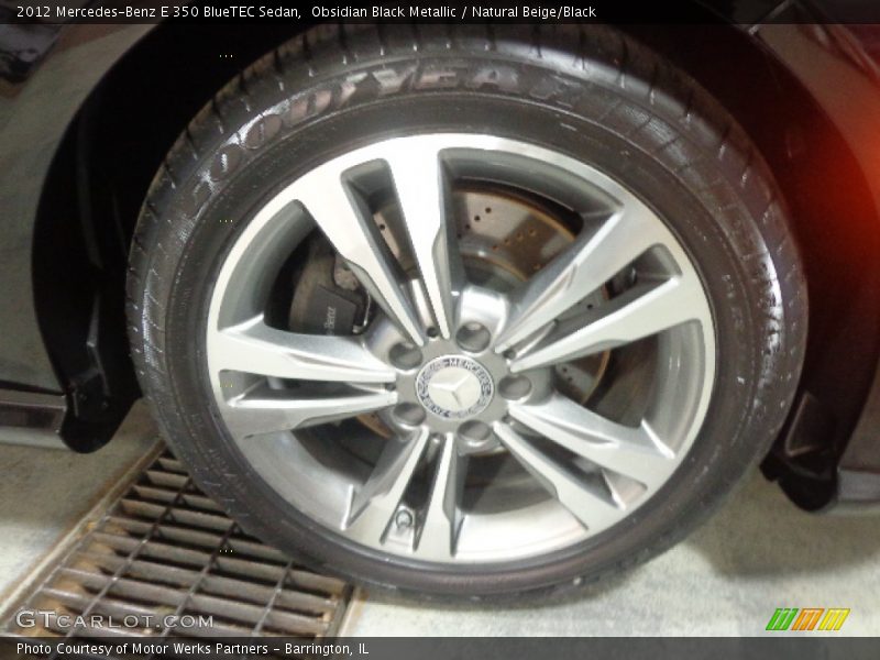 Obsidian Black Metallic / Natural Beige/Black 2012 Mercedes-Benz E 350 BlueTEC Sedan