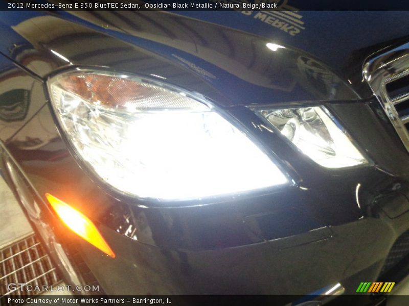 Obsidian Black Metallic / Natural Beige/Black 2012 Mercedes-Benz E 350 BlueTEC Sedan