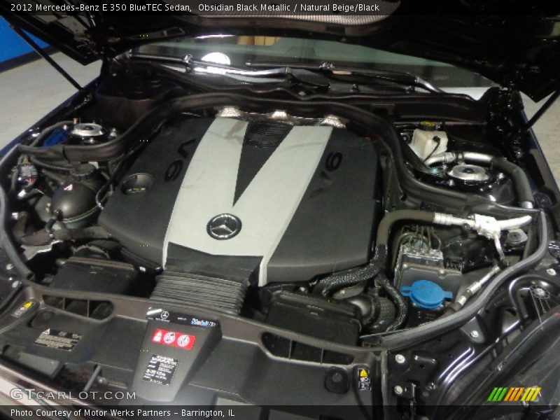 Obsidian Black Metallic / Natural Beige/Black 2012 Mercedes-Benz E 350 BlueTEC Sedan