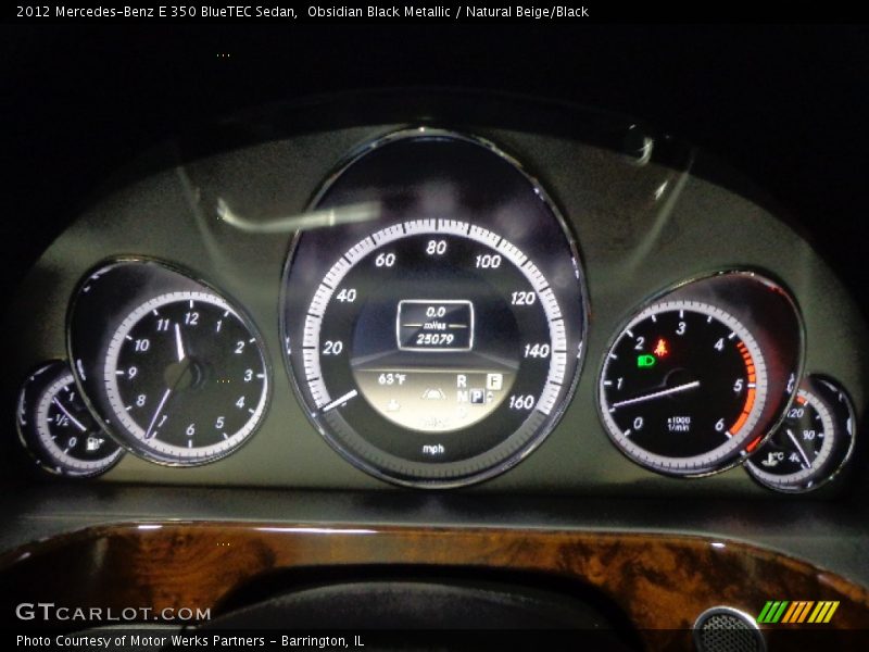 Obsidian Black Metallic / Natural Beige/Black 2012 Mercedes-Benz E 350 BlueTEC Sedan