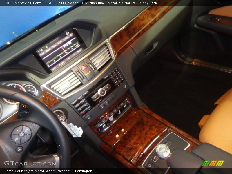 Obsidian Black Metallic / Natural Beige/Black 2012 Mercedes-Benz E 350 BlueTEC Sedan