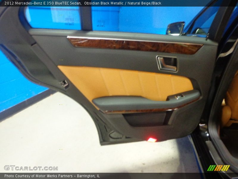 Obsidian Black Metallic / Natural Beige/Black 2012 Mercedes-Benz E 350 BlueTEC Sedan