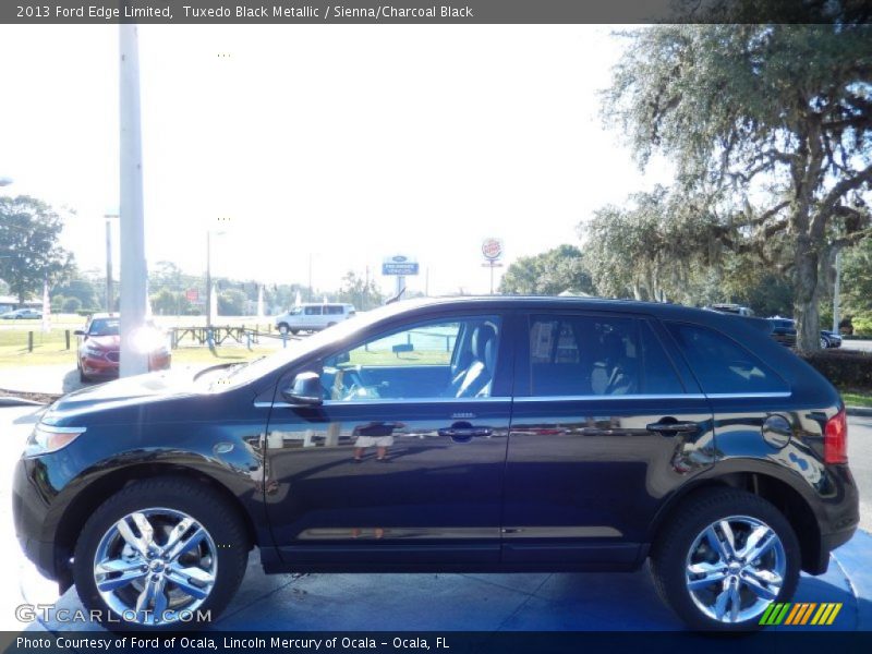 Tuxedo Black Metallic / Sienna/Charcoal Black 2013 Ford Edge Limited