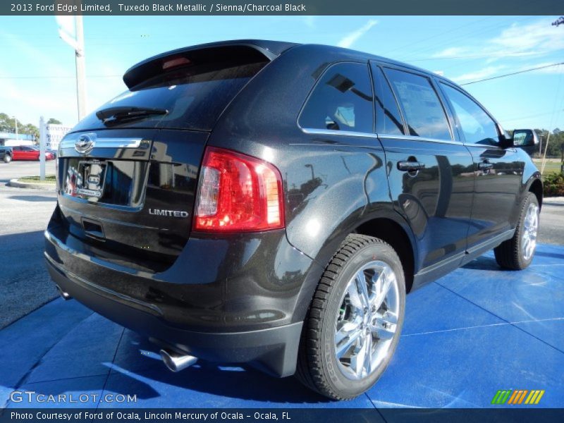 Tuxedo Black Metallic / Sienna/Charcoal Black 2013 Ford Edge Limited