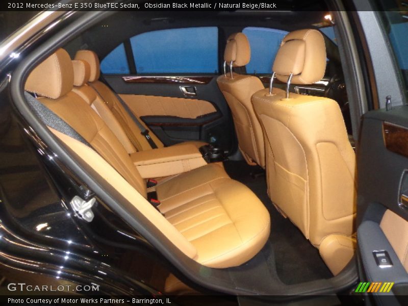 Obsidian Black Metallic / Natural Beige/Black 2012 Mercedes-Benz E 350 BlueTEC Sedan