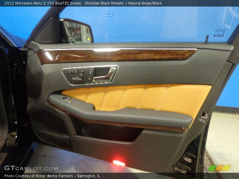Obsidian Black Metallic / Natural Beige/Black 2012 Mercedes-Benz E 350 BlueTEC Sedan