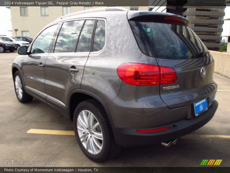 Pepper Gray Metallic / Black 2014 Volkswagen Tiguan SEL