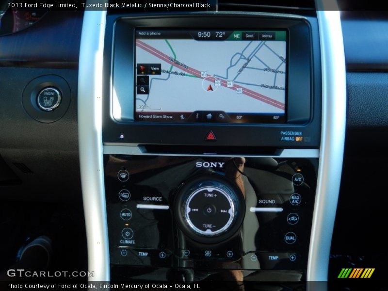 Tuxedo Black Metallic / Sienna/Charcoal Black 2013 Ford Edge Limited