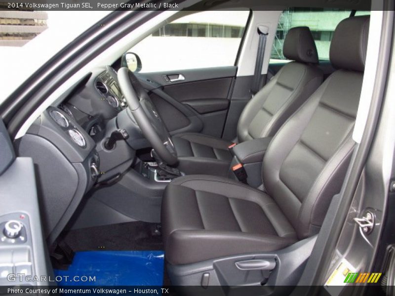 Pepper Gray Metallic / Black 2014 Volkswagen Tiguan SEL
