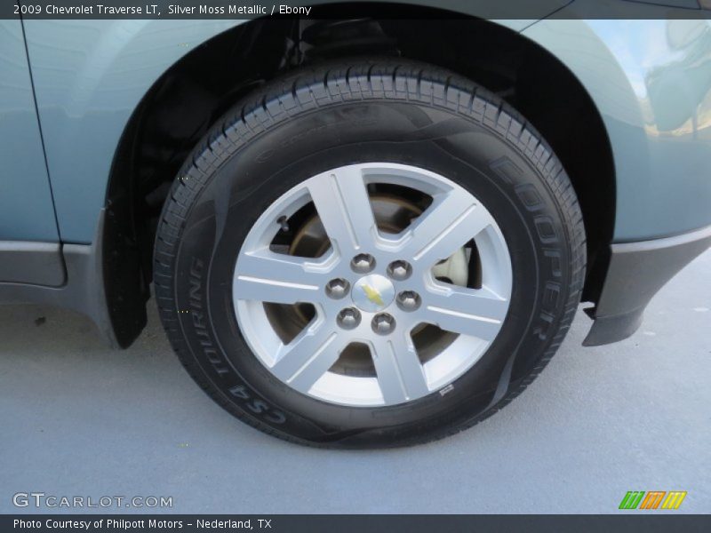 Silver Moss Metallic / Ebony 2009 Chevrolet Traverse LT