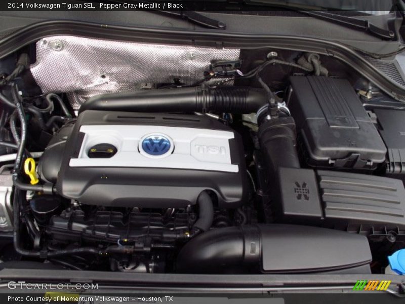 Pepper Gray Metallic / Black 2014 Volkswagen Tiguan SEL