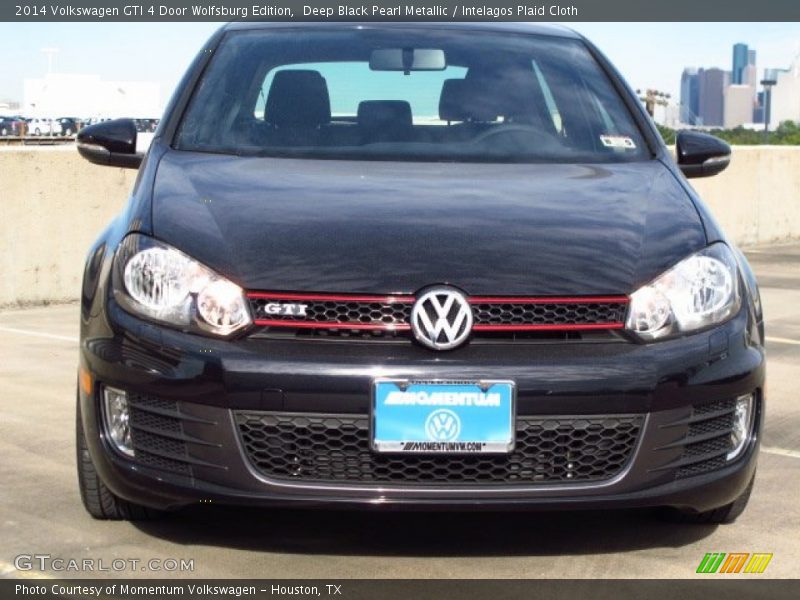 Deep Black Pearl Metallic / Intelagos Plaid Cloth 2014 Volkswagen GTI 4 Door Wolfsburg Edition