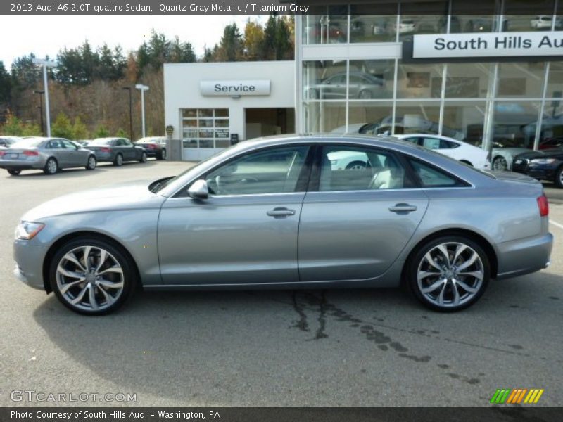 Quartz Gray Metallic / Titanium Gray 2013 Audi A6 2.0T quattro Sedan