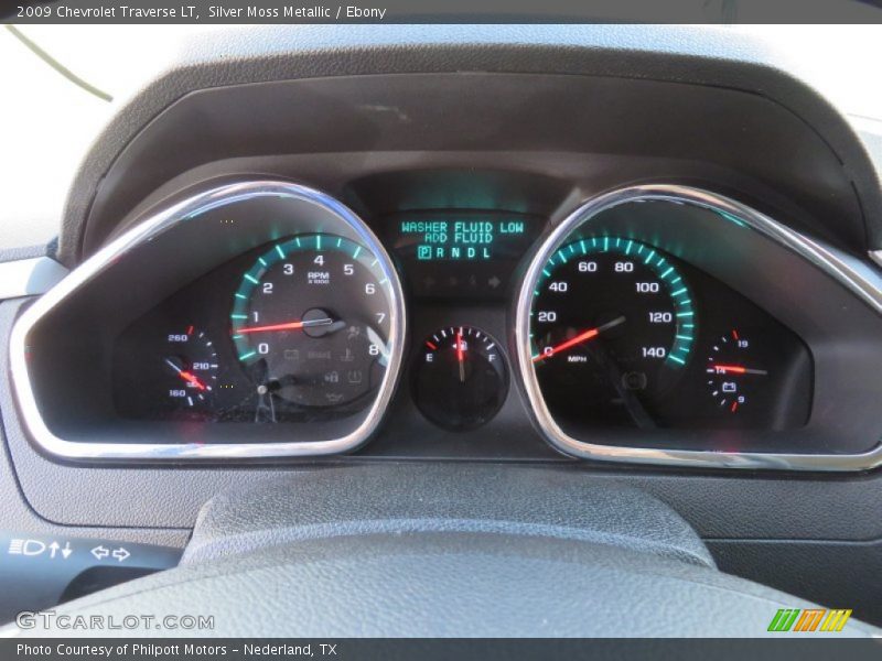 Silver Moss Metallic / Ebony 2009 Chevrolet Traverse LT