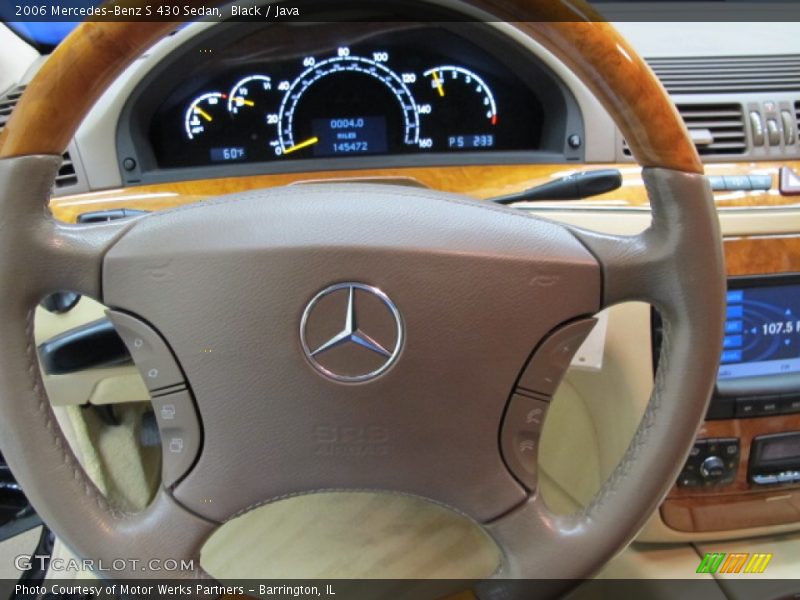 Black / Java 2006 Mercedes-Benz S 430 Sedan