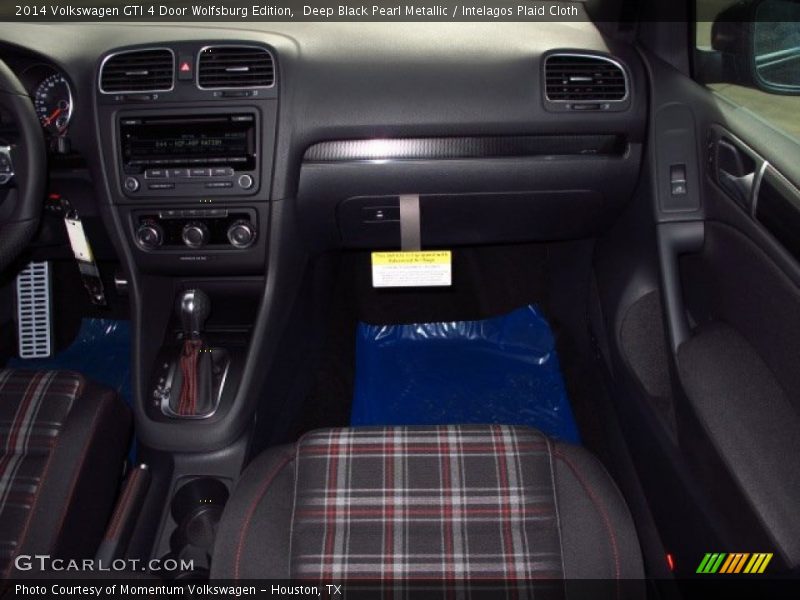 Deep Black Pearl Metallic / Intelagos Plaid Cloth 2014 Volkswagen GTI 4 Door Wolfsburg Edition