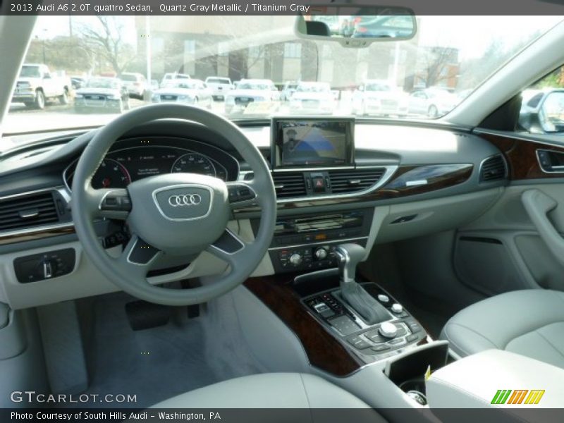 Quartz Gray Metallic / Titanium Gray 2013 Audi A6 2.0T quattro Sedan