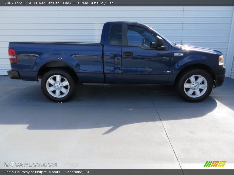 Dark Blue Pearl Metallic / Tan 2007 Ford F150 XL Regular Cab