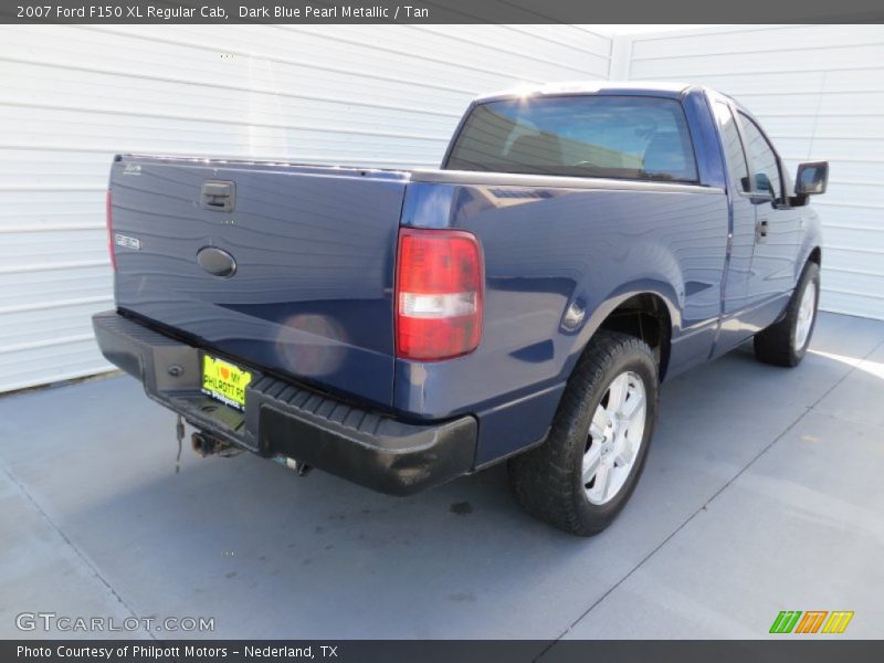 Dark Blue Pearl Metallic / Tan 2007 Ford F150 XL Regular Cab