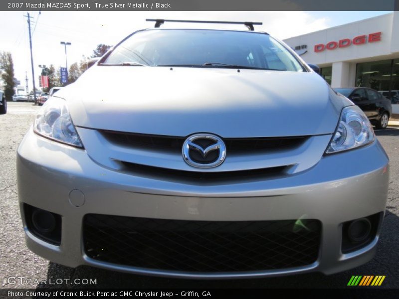 True Silver Metallic / Black 2007 Mazda MAZDA5 Sport