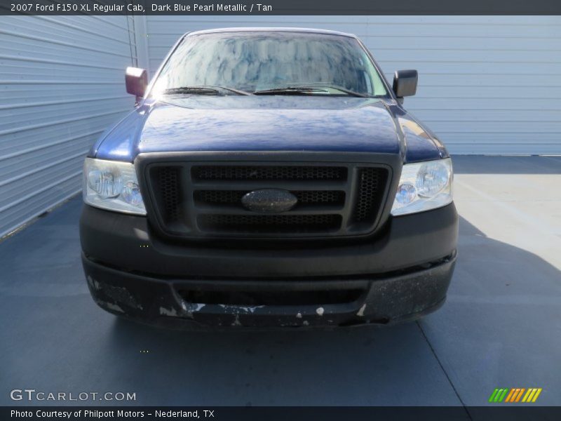 Dark Blue Pearl Metallic / Tan 2007 Ford F150 XL Regular Cab