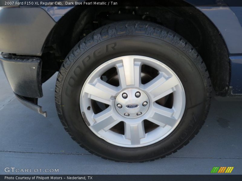 Dark Blue Pearl Metallic / Tan 2007 Ford F150 XL Regular Cab