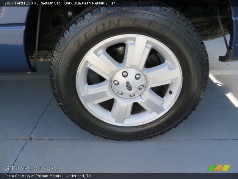 Dark Blue Pearl Metallic / Tan 2007 Ford F150 XL Regular Cab