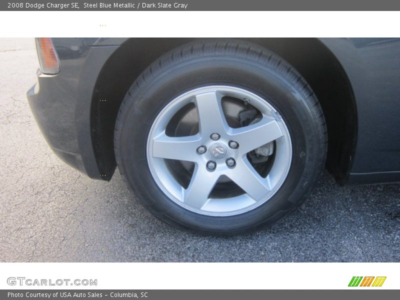 Steel Blue Metallic / Dark Slate Gray 2008 Dodge Charger SE