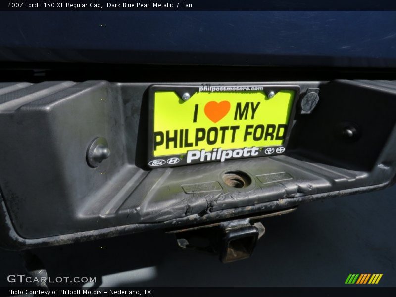 Dark Blue Pearl Metallic / Tan 2007 Ford F150 XL Regular Cab