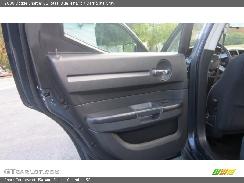Steel Blue Metallic / Dark Slate Gray 2008 Dodge Charger SE