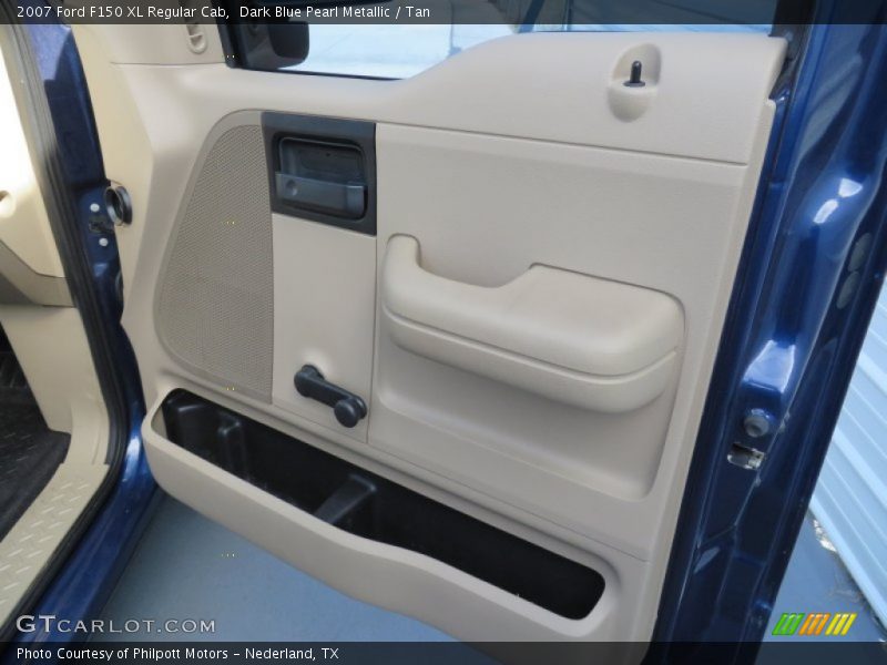 Dark Blue Pearl Metallic / Tan 2007 Ford F150 XL Regular Cab