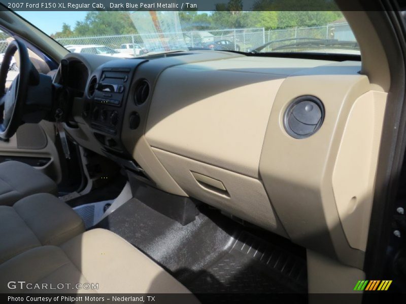 Dark Blue Pearl Metallic / Tan 2007 Ford F150 XL Regular Cab