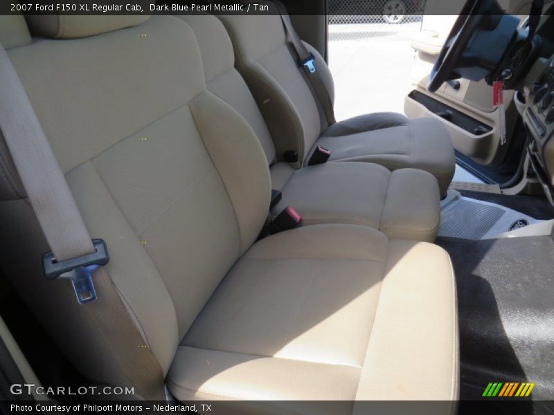 Dark Blue Pearl Metallic / Tan 2007 Ford F150 XL Regular Cab