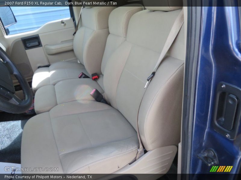 Dark Blue Pearl Metallic / Tan 2007 Ford F150 XL Regular Cab