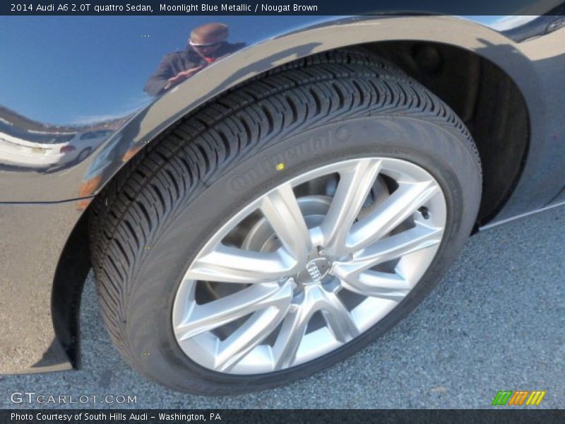 Moonlight Blue Metallic / Nougat Brown 2014 Audi A6 2.0T quattro Sedan