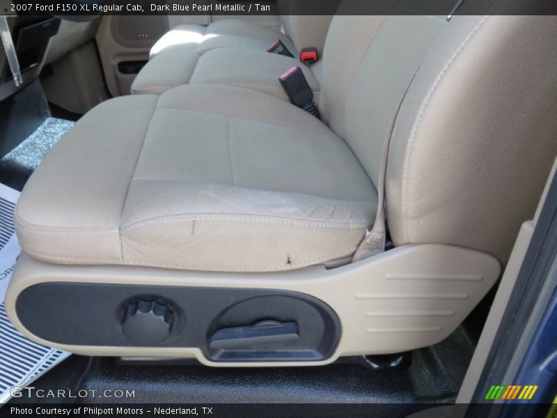 Dark Blue Pearl Metallic / Tan 2007 Ford F150 XL Regular Cab