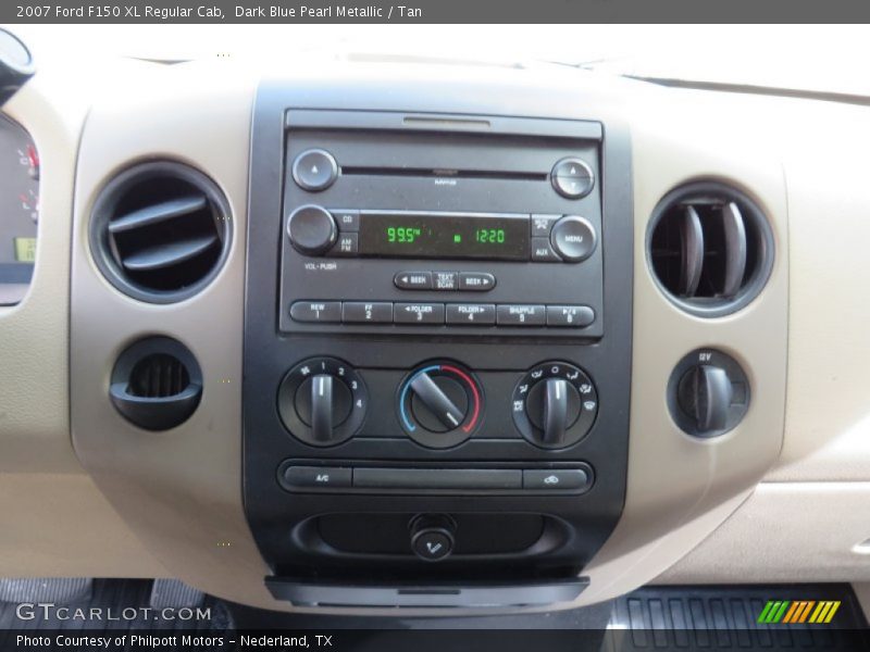 Dark Blue Pearl Metallic / Tan 2007 Ford F150 XL Regular Cab