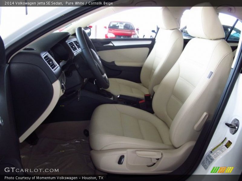 Pure White / Cornsilk Beige 2014 Volkswagen Jetta SE Sedan