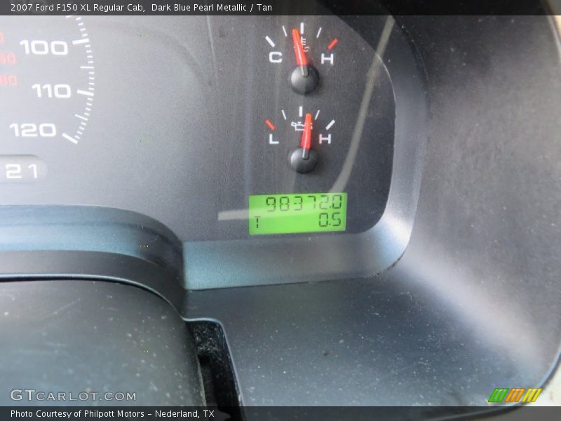 Dark Blue Pearl Metallic / Tan 2007 Ford F150 XL Regular Cab