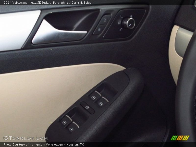 Pure White / Cornsilk Beige 2014 Volkswagen Jetta SE Sedan