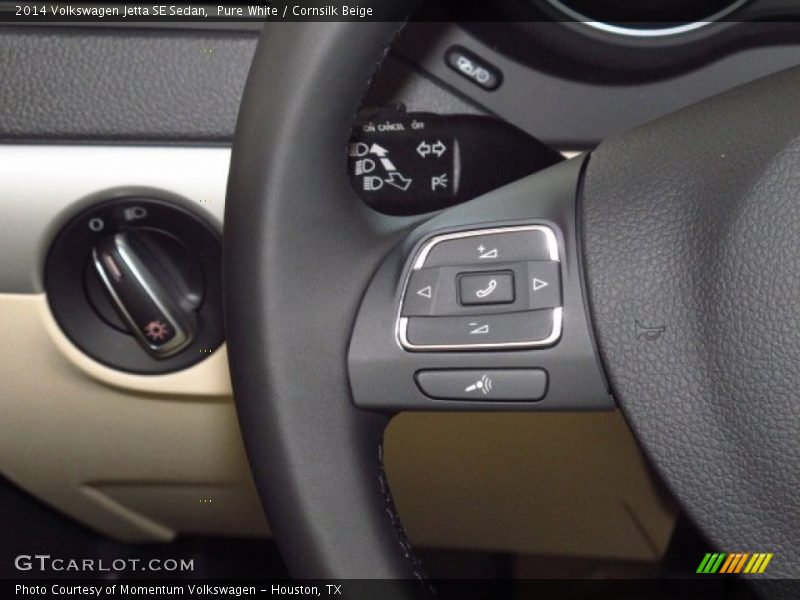Pure White / Cornsilk Beige 2014 Volkswagen Jetta SE Sedan