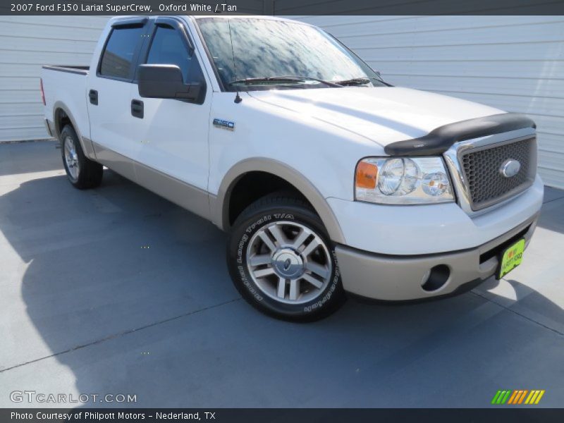 Oxford White / Tan 2007 Ford F150 Lariat SuperCrew