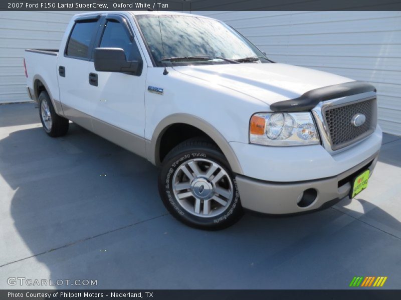 Oxford White / Tan 2007 Ford F150 Lariat SuperCrew