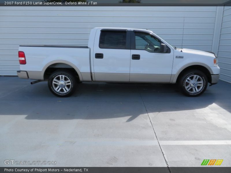 Oxford White / Tan 2007 Ford F150 Lariat SuperCrew