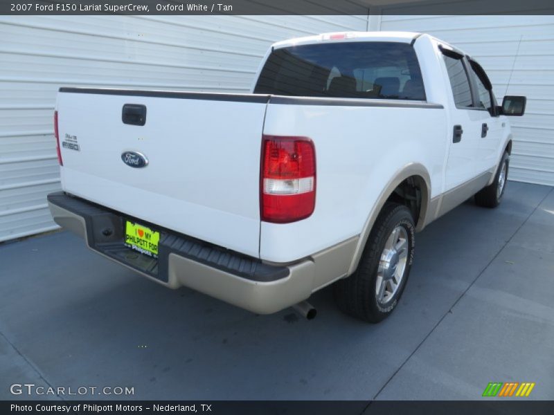 Oxford White / Tan 2007 Ford F150 Lariat SuperCrew